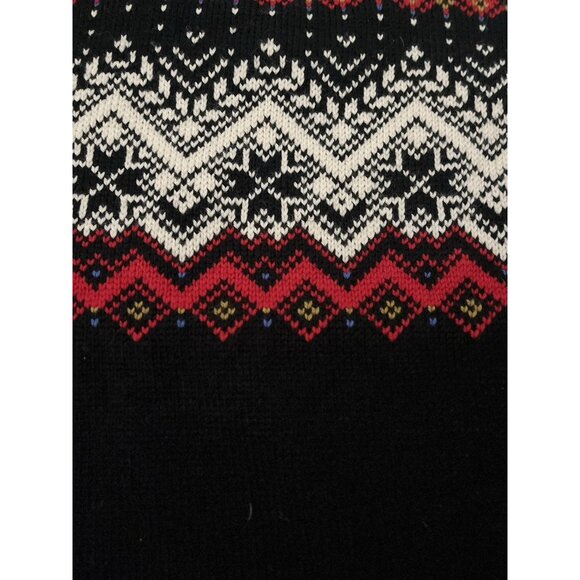 Dale of Norway Wool Sweater Womens Size 12 Fair Isle USA Olympic Tag Snowflake - Picture 6 of 12